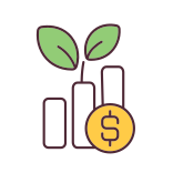 external Sustainable-Financial-Growth-inflation-filled-color-icons-papa-vector icon