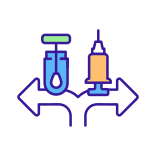 external Swab-Test-vaccination-policy-filled-color-icons-papa-vector icon