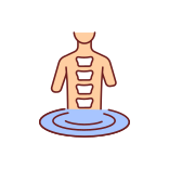 external Swimming-scoliosis-filled-color-icons-papa-vector icon