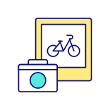 external Take-Photo-bike-and-scooter-filled-color-icons-papa-vector icon