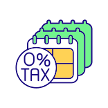 external Tax-business-in-asia-filled-color-icons-papa-vector icon