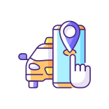 external Taxi-Tracker-taxi-service-filled-color-icons-papa-vector icon