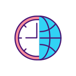 external Time-Zones-Worldwide-virtual-events-filled-color-icons-papa-vector icon