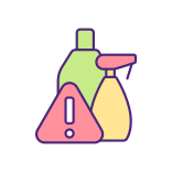 external Toxic-Chemicals-In-Detergents-water-quality-filled-color-icons-papa-vector icon