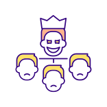 external Tyrannical-Leader-toxic-workplace-filled-color-icons-papa-vector icon