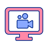 external Video-Editing-Software-microlearning-filled-color-icons-papa-vector icon