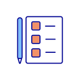 external Voting-Ballot-With-Pen-business-communication-filled-color-icons-papa-vector icon