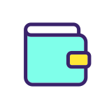 external Wallet-banking-filled-color-icons-papa-vector icon
