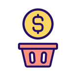 external Wasting-Money-money-filled-color-icons-papa-vector icon