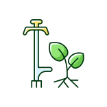external Weed-Puller-gardening-tools-filled-color-icons-papa-vector icon