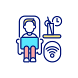 external Working-From-Anywhere-future-office-filled-color-icons-papa-vector icon