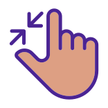 external Zoom-Out-Touch-Gesture-touch-gestures-filled-color-icons-papa-vector icon