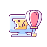 external adventure-online-game-types-color-filled-filled-color-icons-papa-vector icon