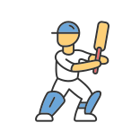 external batsman-cricket-championship-color-filled-filled-color-icons-papa-vector icon