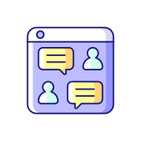 external forum-online-platforms-color-filled-filled-color-icons-papa-vector icon