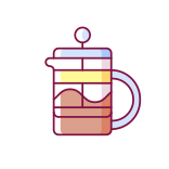 external french-press-coffee-and-barista-accessories-icons-color-filled-filled-color-icons-papa-vector icon