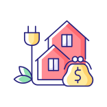 external green-energy-energy-purchase-energy-prices-filled-color-icons-papa-vector icon