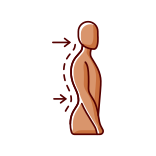 external posture-back-and-posture-problems-icons-color-filled-filled-color-icons-papa-vector-26 icon