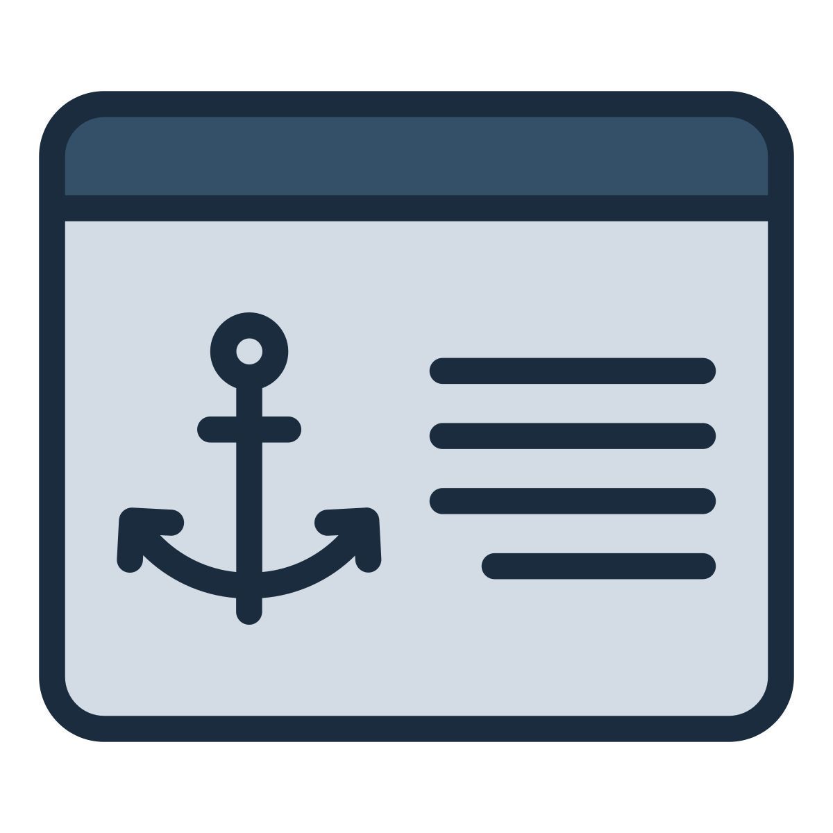 ankertext icon