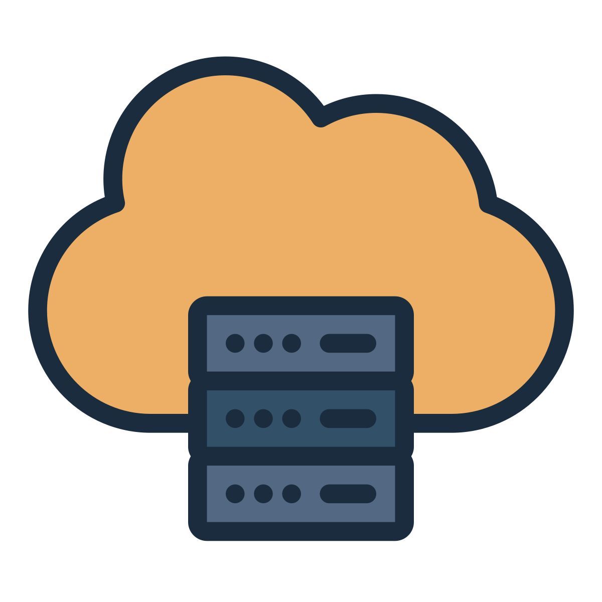cloud hosting icon