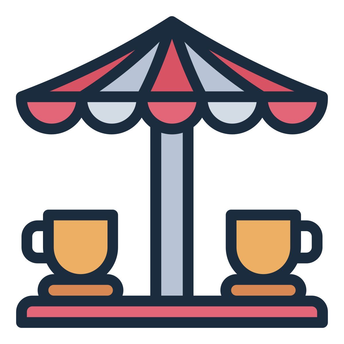 tea cup ride icon