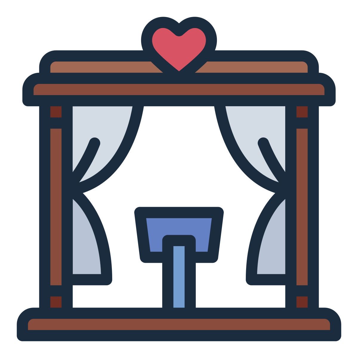 wedding altar icon