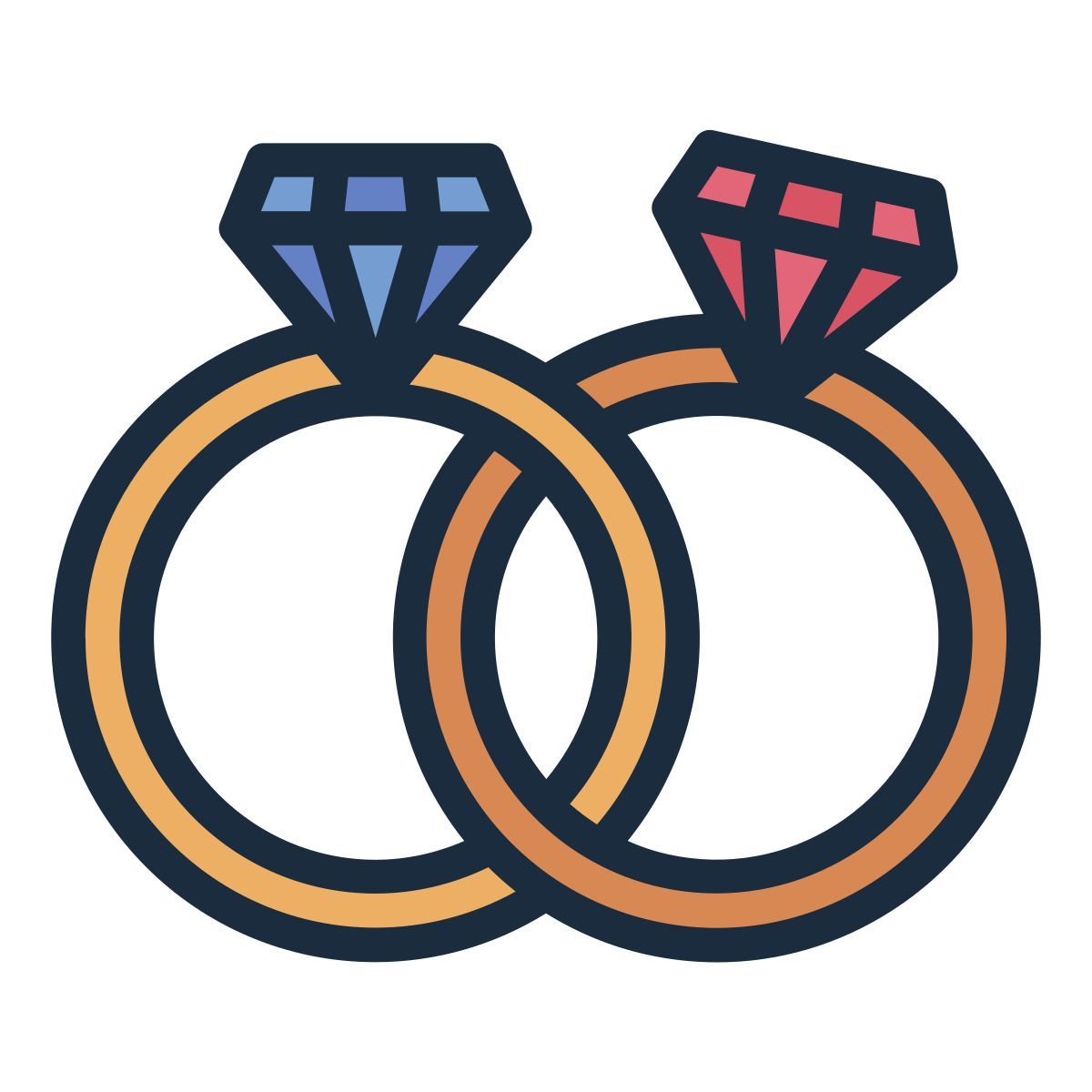 wedding rings icon