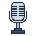 external Microphone-retro-gadget-(filled-line)-filled-line-andi-nur-abdillah icon