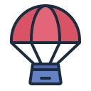 external Parachute-space-(filled-line)-filled-line-andi-nur-abdillah icon