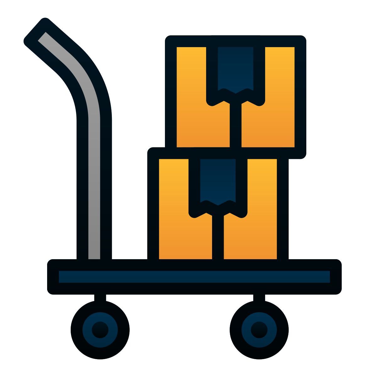 cardboard boxes icon