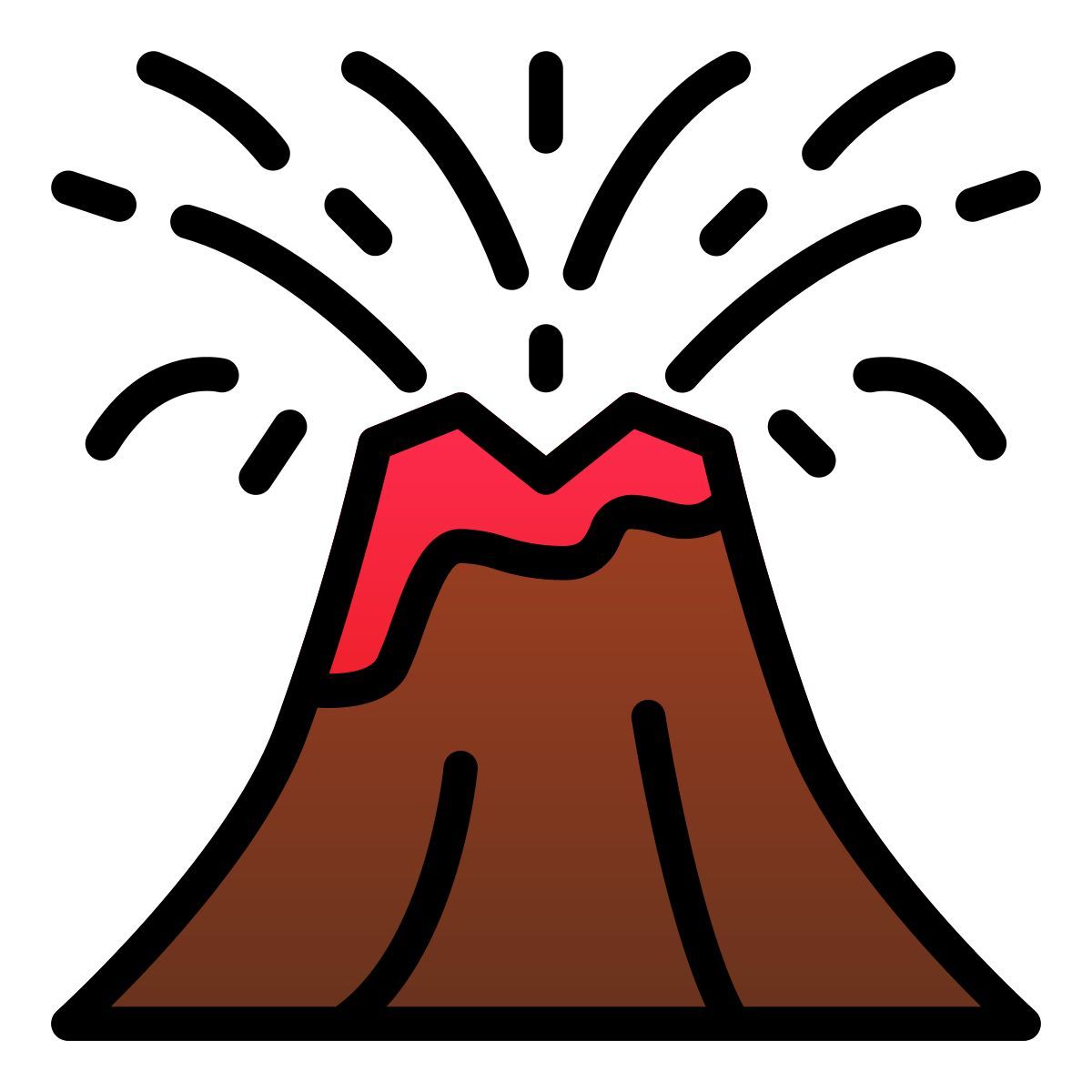 volcano eruption icon