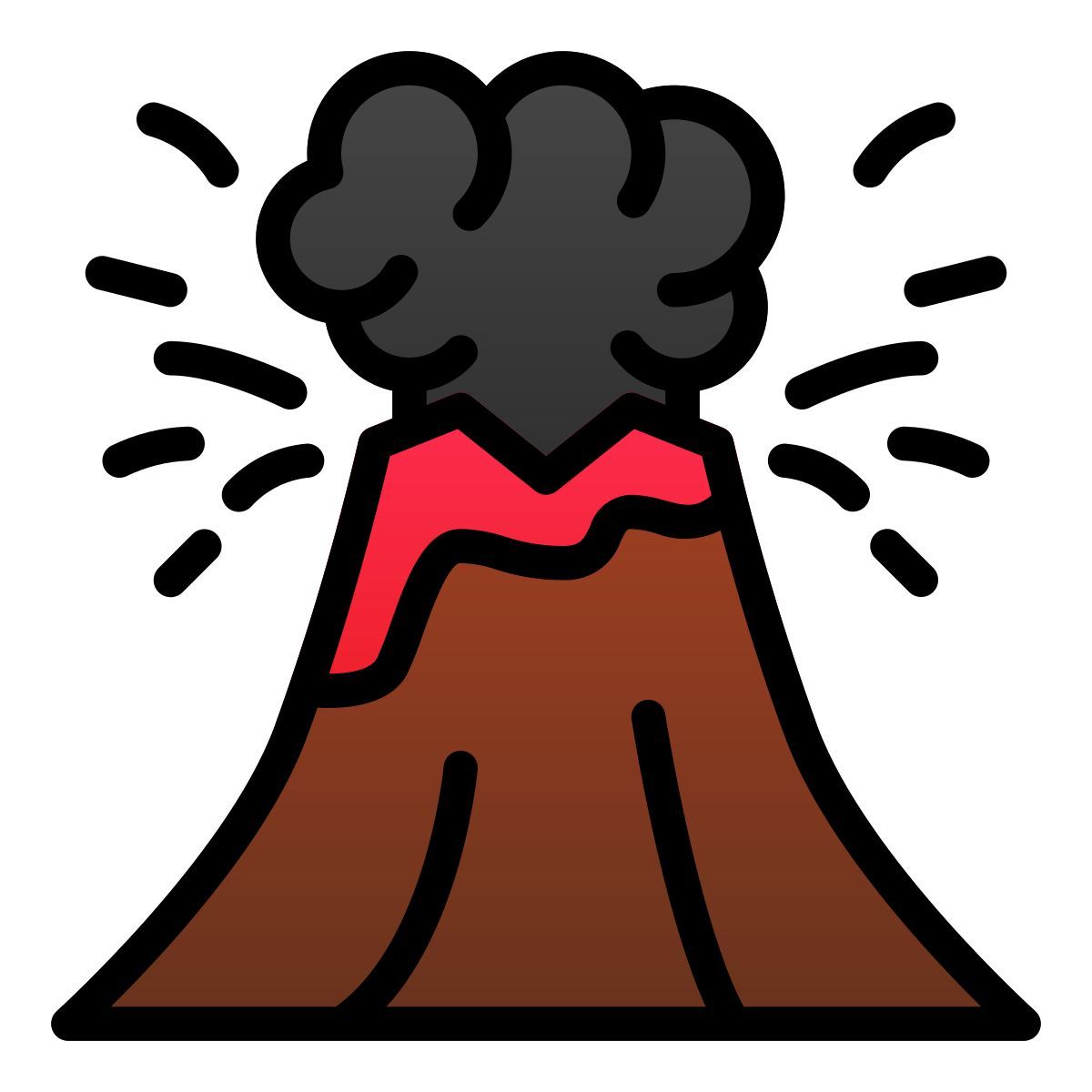 volcano eruption icon
