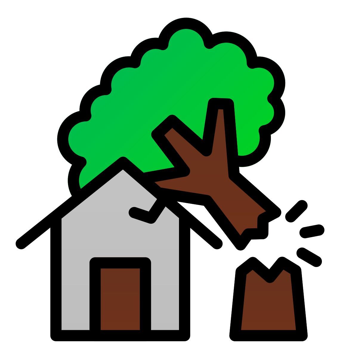 umgestürzter baum icon