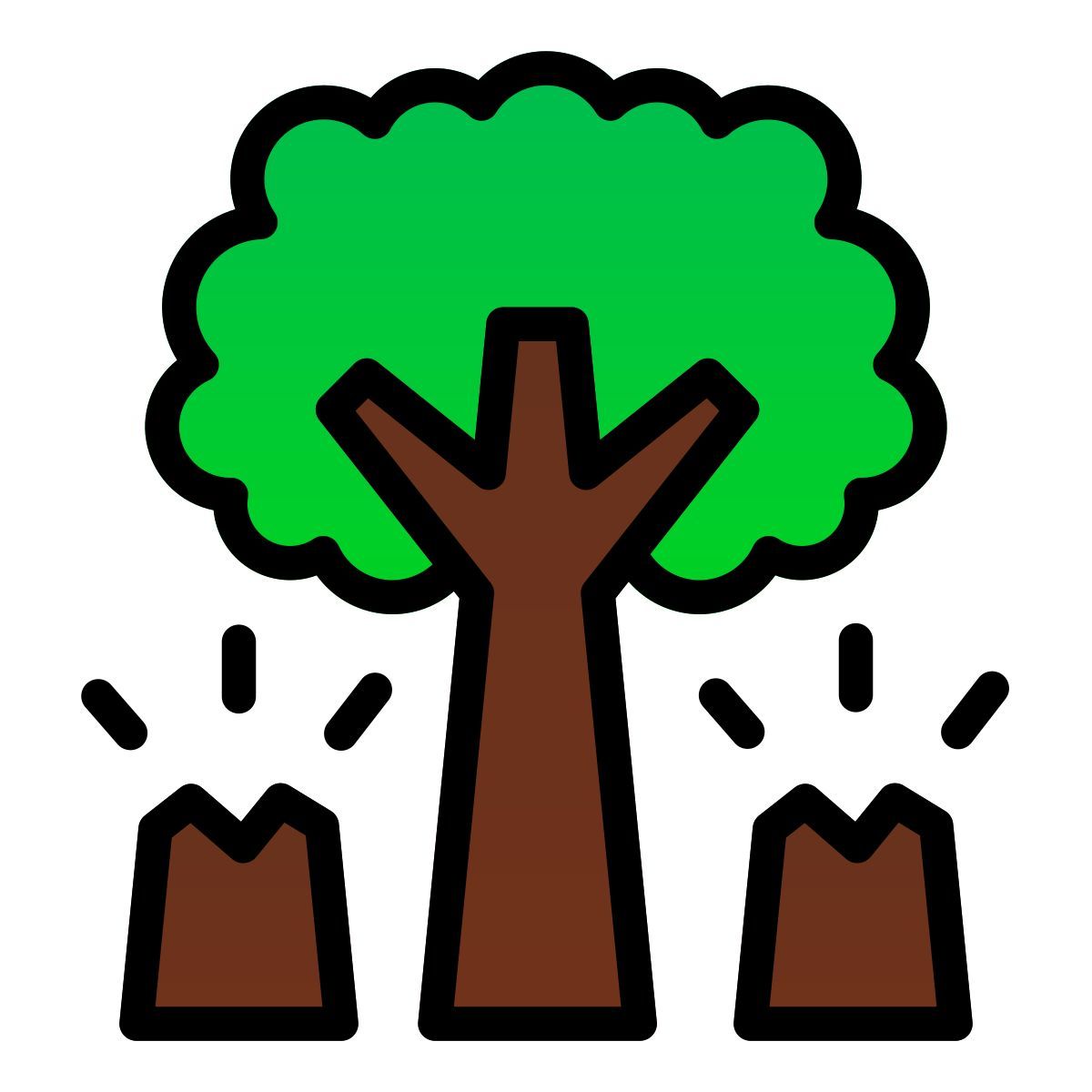 deforestation icon