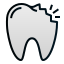 external broken-dentist-filled-line-gradient-filled-line-gradient-andi-nur-abdillah icon