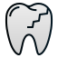 external crack-dentist-filled-line-gradient-filled-line-gradient-andi-nur-abdillah icon