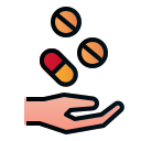 external hand-pharmacy-filled-line-gradient-filled-line-gradient-andi-nur-abdillah-2 icon