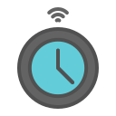 external time-smart-home-filled-line-kendis-lasman icon