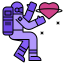 external astronaut-love-filled-outline-02-chattapat- icon