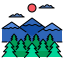 external mountain-hiking-and-camping-filled-outline-02-chattapat- icon