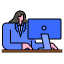 external businesswomen-office-filled-outline-02-chattapat- icon