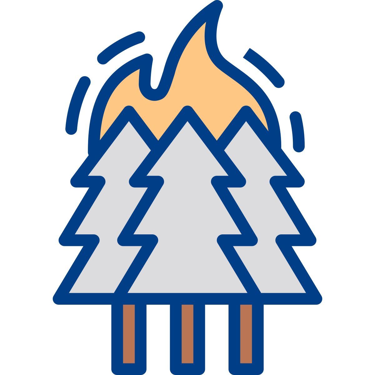 Incêndio florestal icon