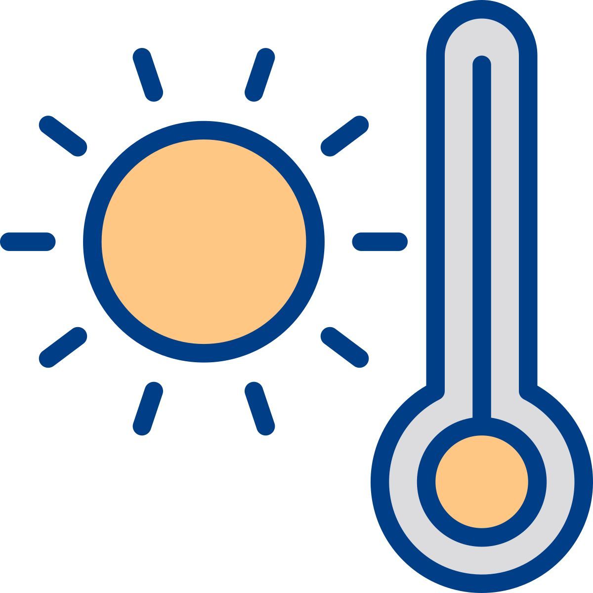 high temperature icon