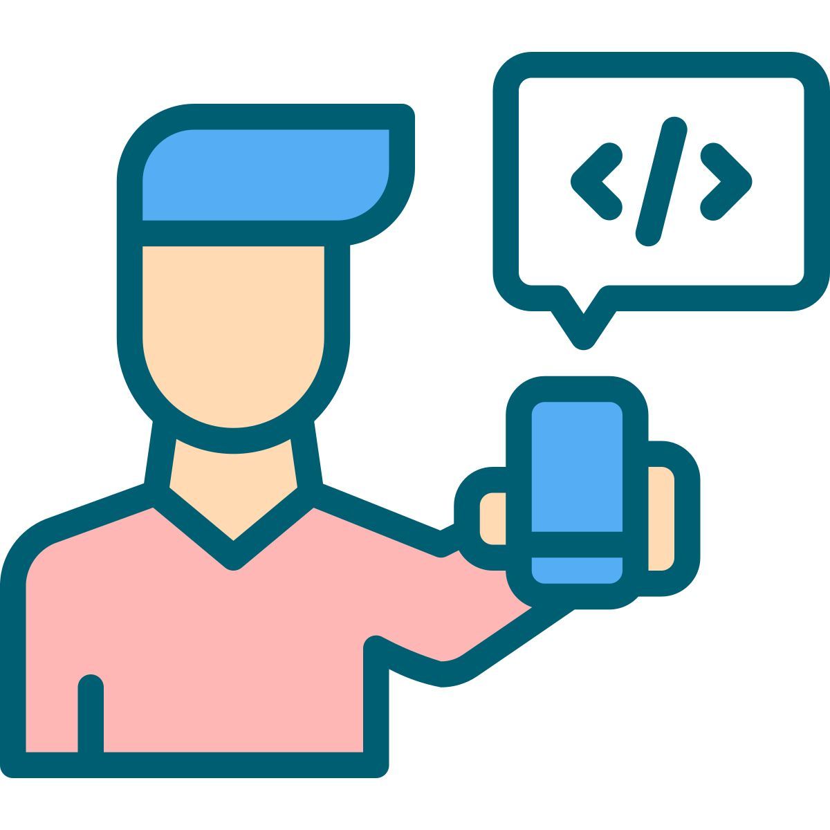 programmer coding icon