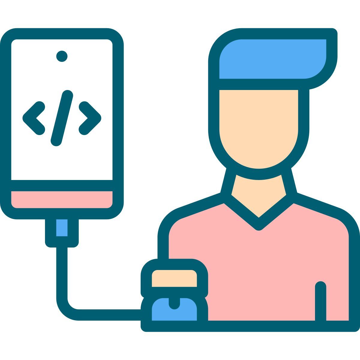 programmer coding icon