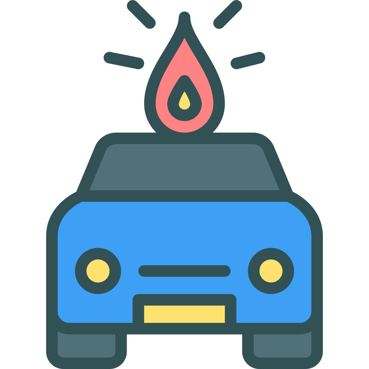 run out of fuel icon