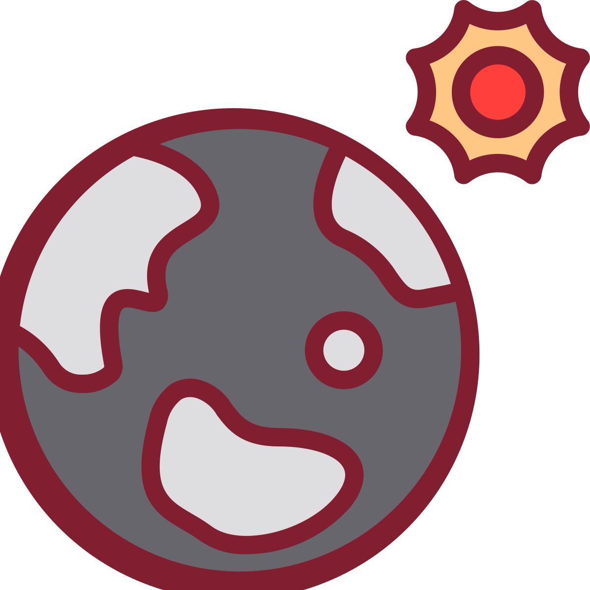 sun and earth icon