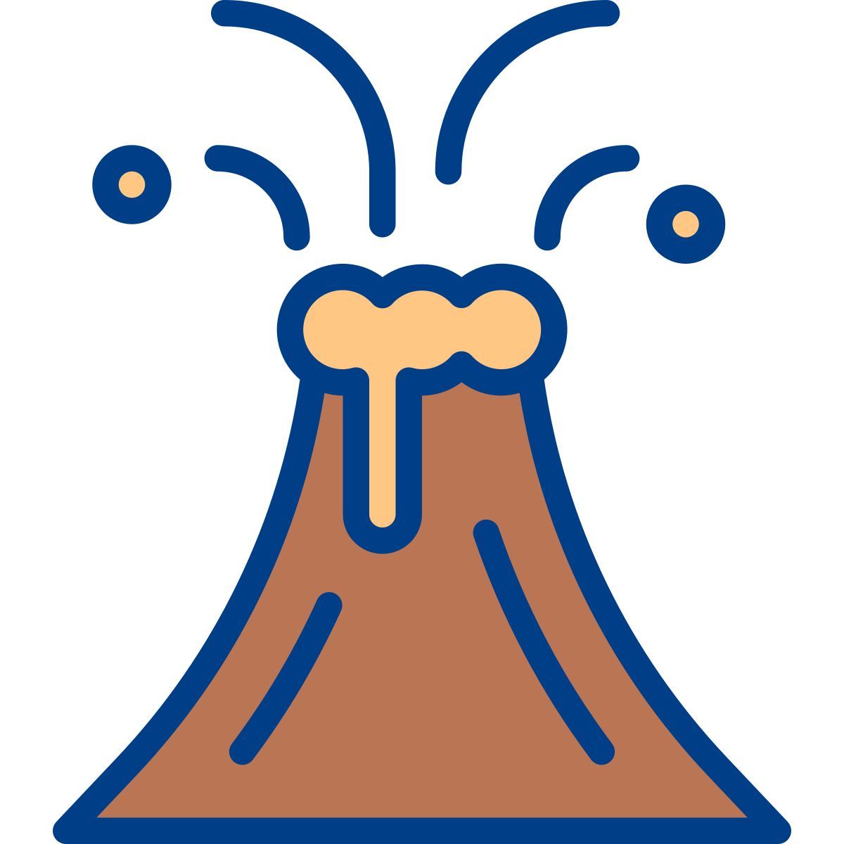 volcano eruption icon