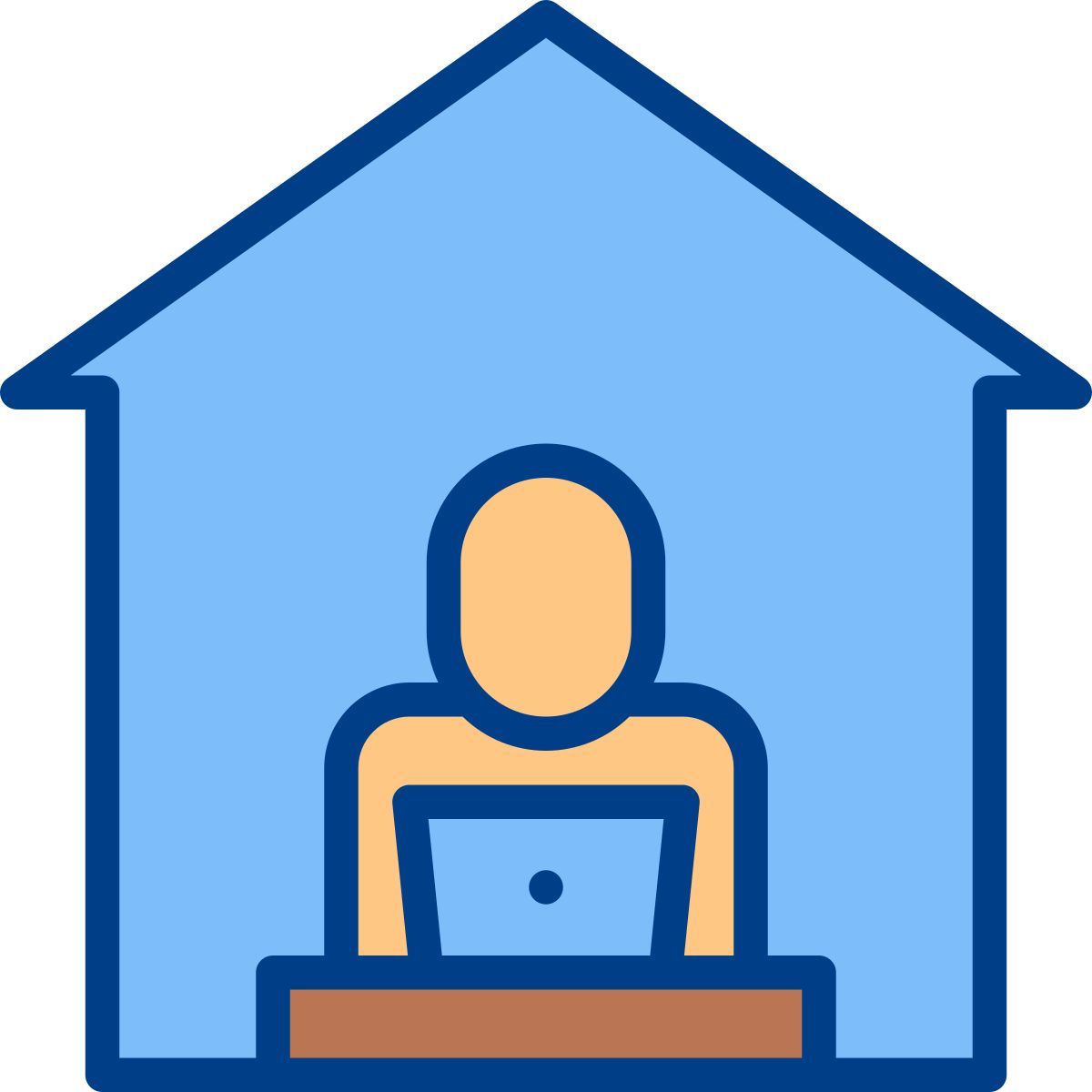 work from home icon