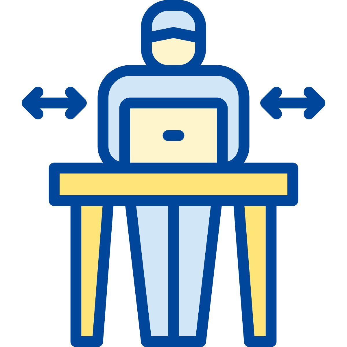 keep distance icon